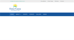 Desktop Screenshot of emercaseyfoundation.com