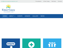 Tablet Screenshot of emercaseyfoundation.com